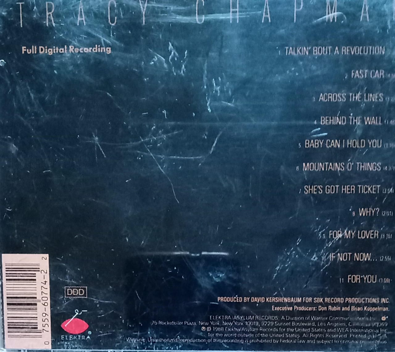 Tracy Chapman – Tracy Chapman (CD Importado).