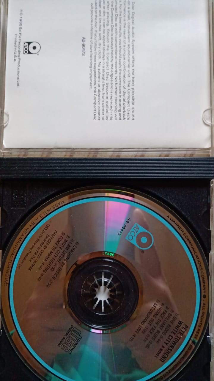 Pete Townshend – White City: A Novel (CD Importado).