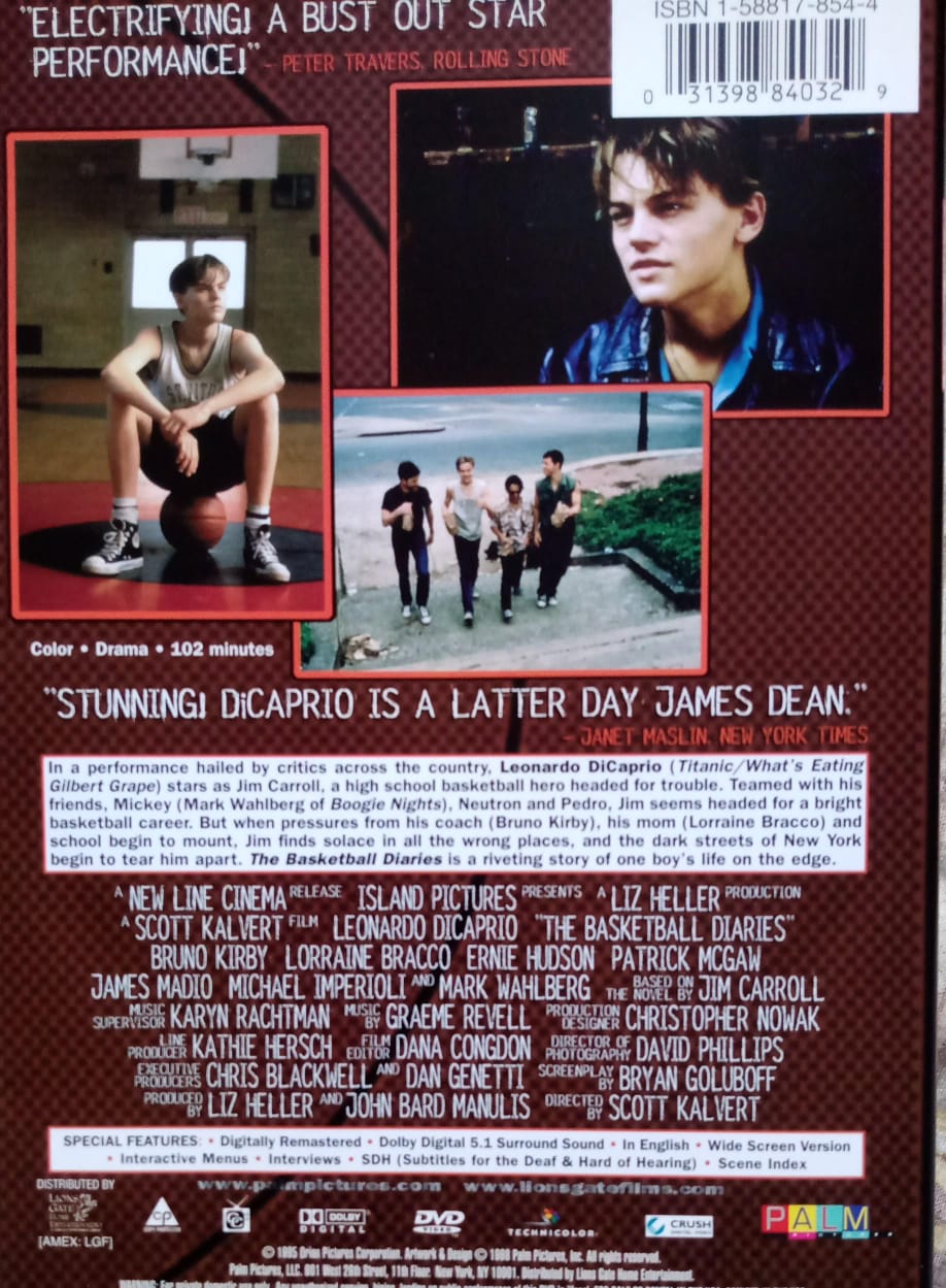 The Basketball Diaries. DVD.