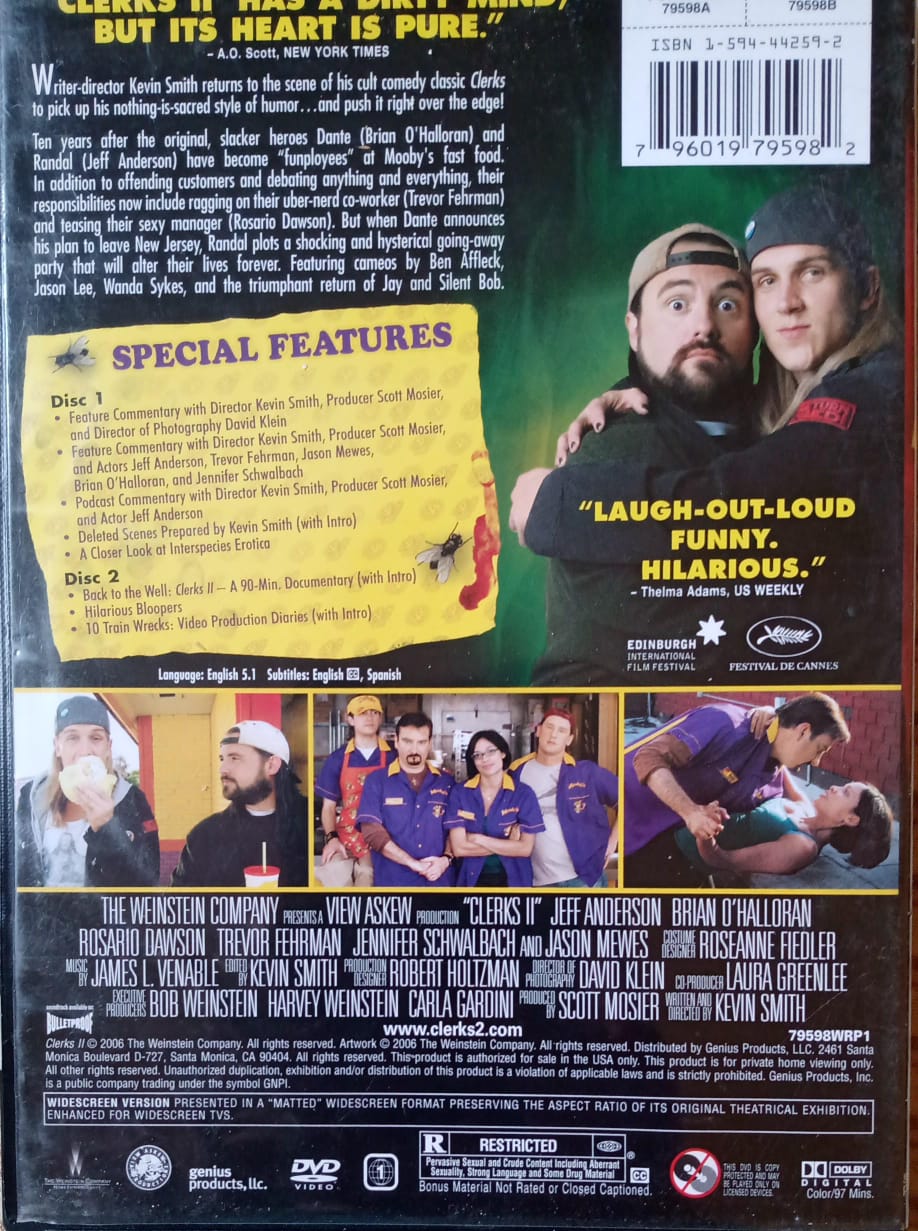 Clerks II. DVD doble.