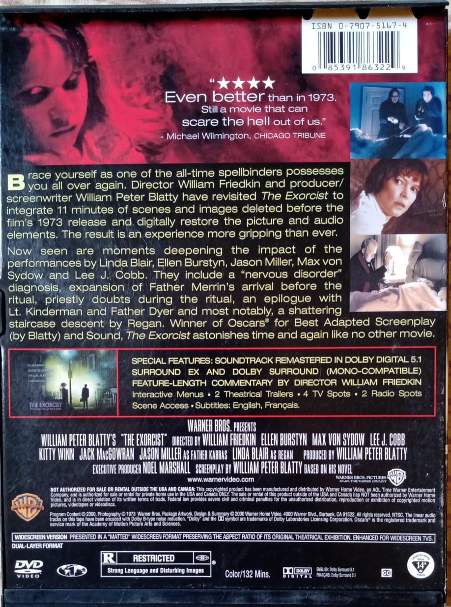 El exorcista. Título original: The Exorcist.