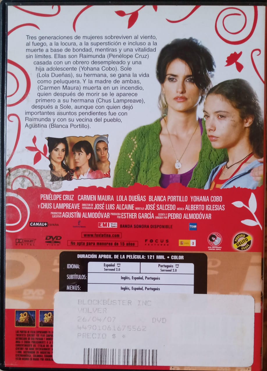 Volver. DVD.