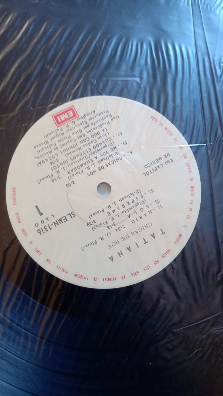 Tatiana – Chicas De Hoy. Vinilo 1985.