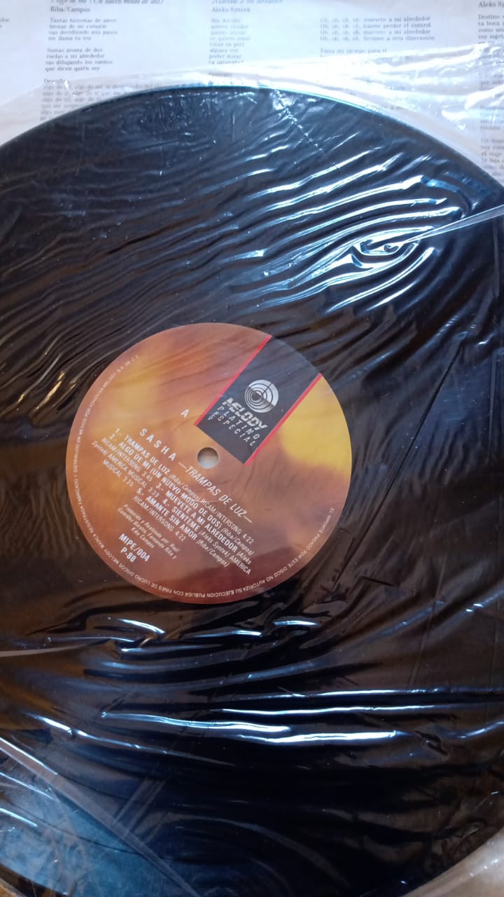 Sasha – Trampas De Luz. Vinilo 1989.