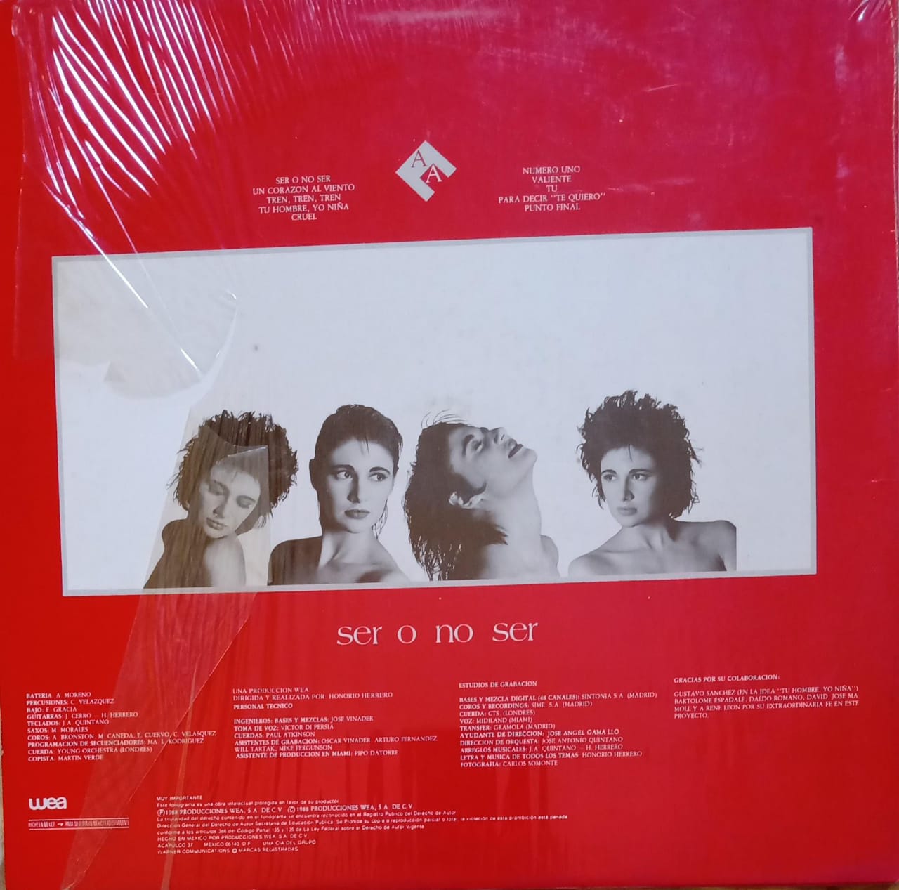 Alejandra Avalos – Ser O No Ser. Vinilo 1988.