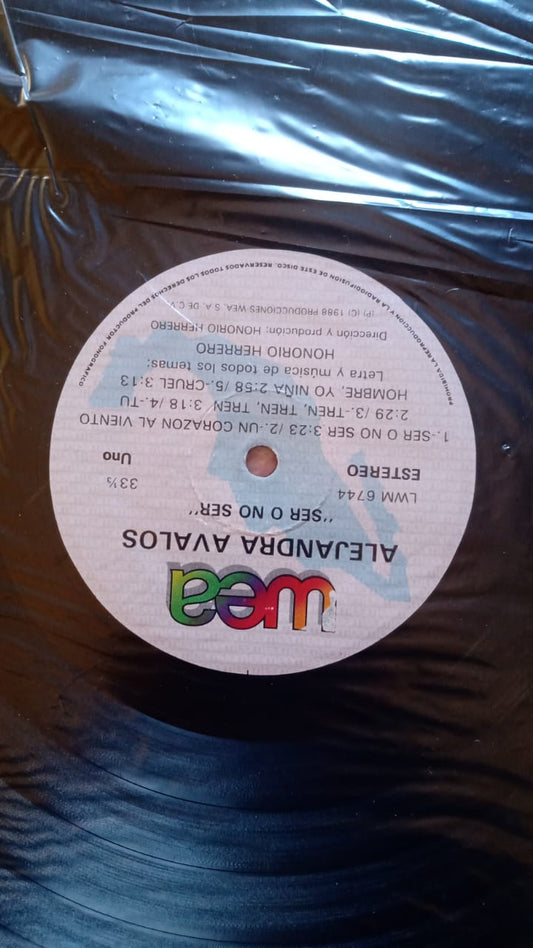 Alejandra Avalos – Ser O No Ser. Vinilo 1988.