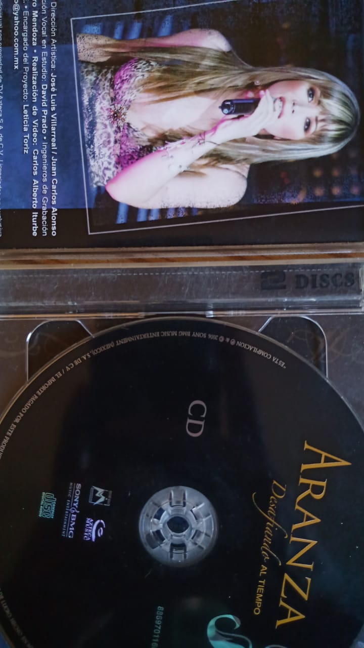Aranza – Desafiando Al Tiempo. Cd y DVD.