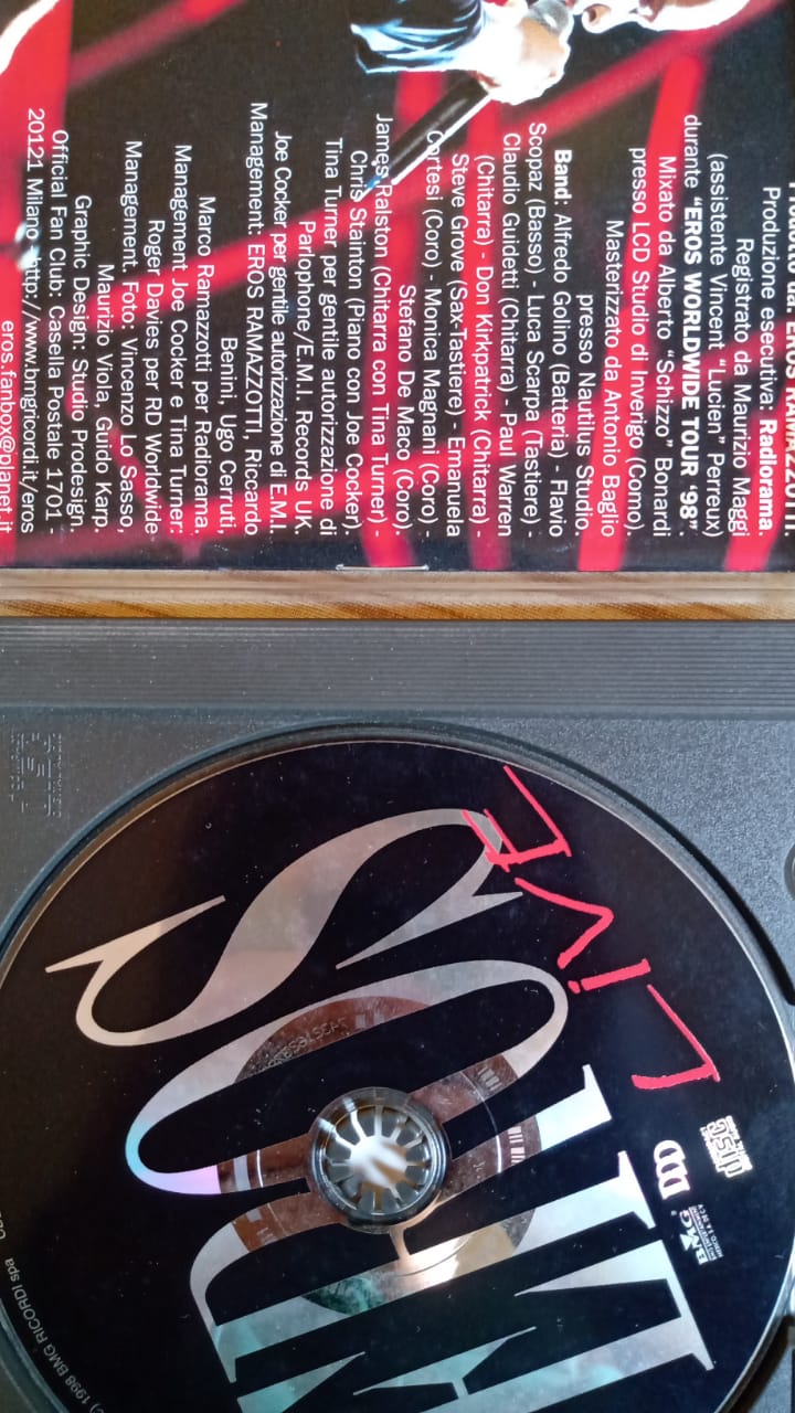 Eros Ramazzotti – Eros Live. Cd.