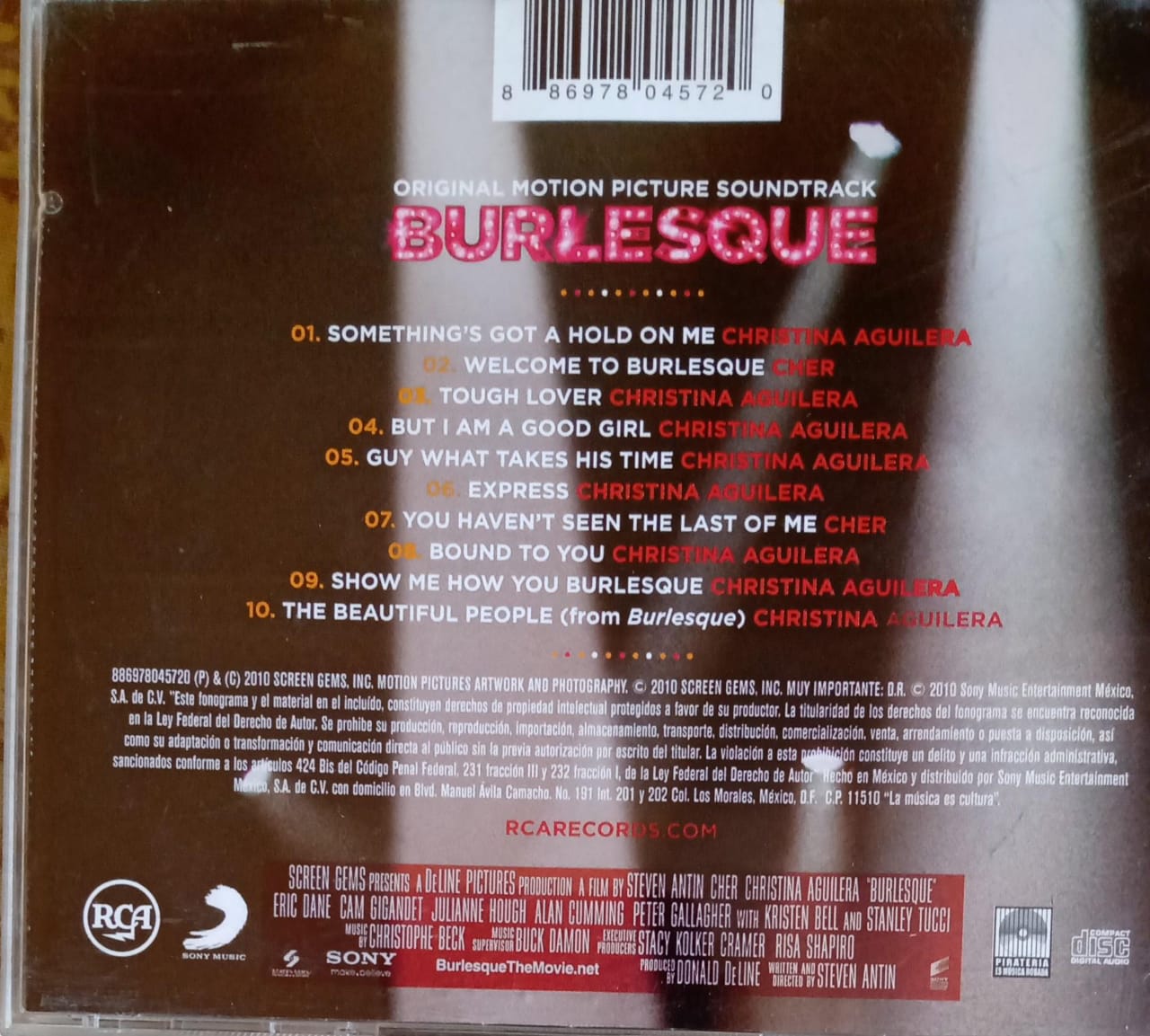Christina Aguilera & Cher – Burlesque (Ost Soundtrack). Cd.