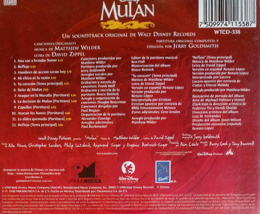Mulán (Ost Soundtrack Original De Walt Disney Records). Cd.