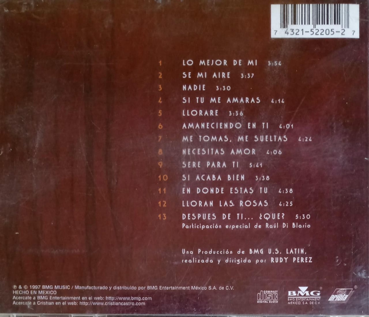 Cristian – Lo Mejor De Mi. Cd.