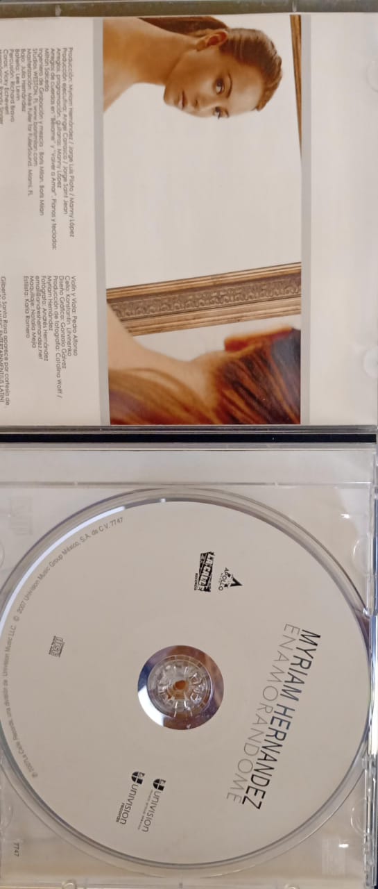 Myriam Hernandez – Enamorandome. CD.