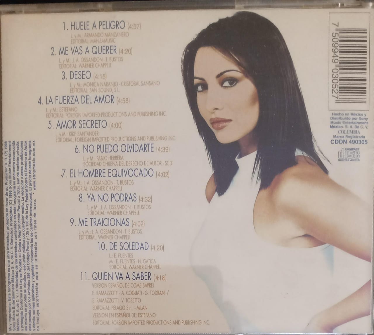 Myriam Hernandez – Todo El Amor. Cd.