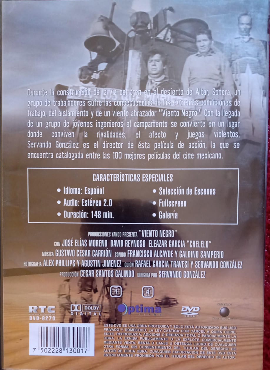 Viento negro 1965. DVD.