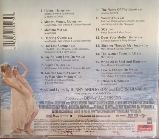 Varios – Mamma Mia! (OST Soundtrack ABBA). CD.