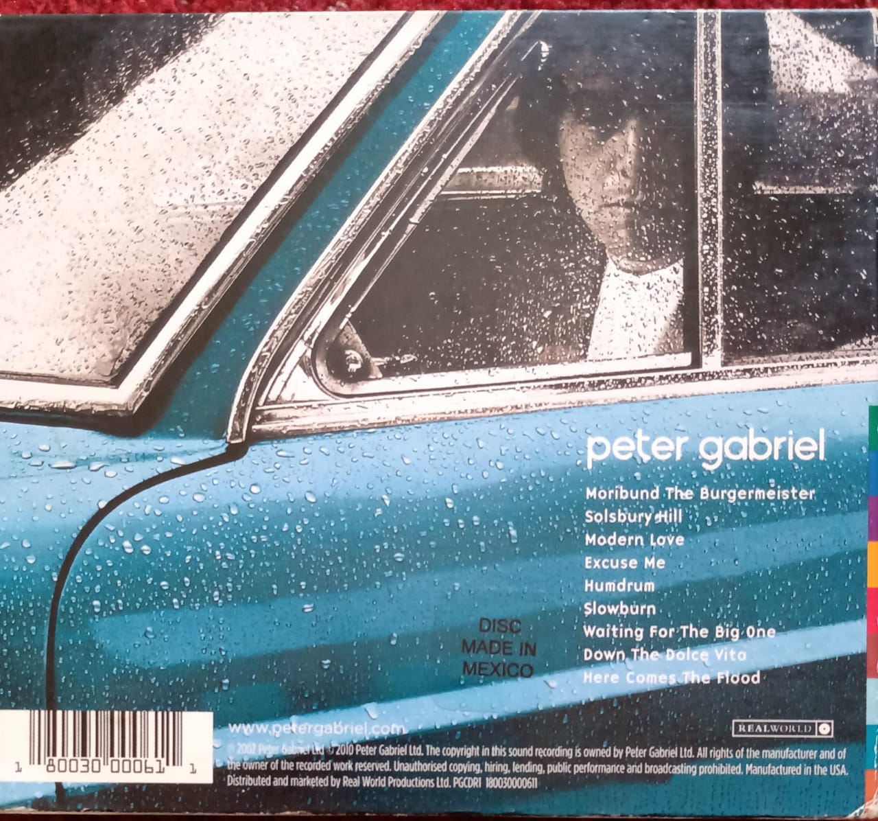Peter Gabriel – Peter Gabriel 1 (Car). Cd.