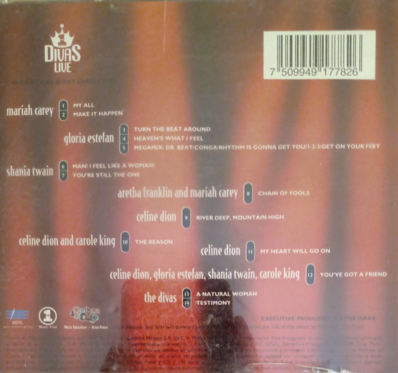 Divas – VH1 Divas Live. Cd.
