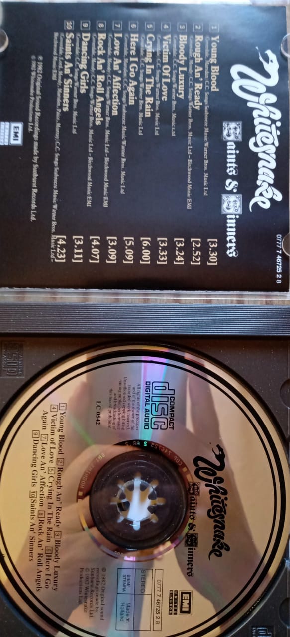 Whitesnake – Saints & Sinners. Cd.