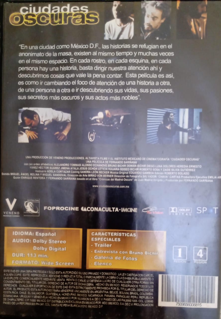 Ciudades oscuras. DVD.