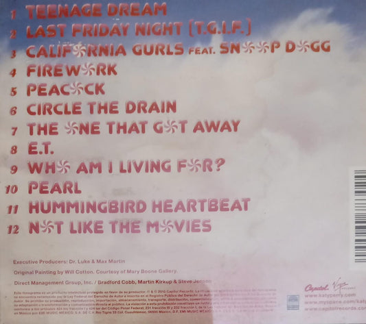 Teenage Dream de Katy Perry. Cd.