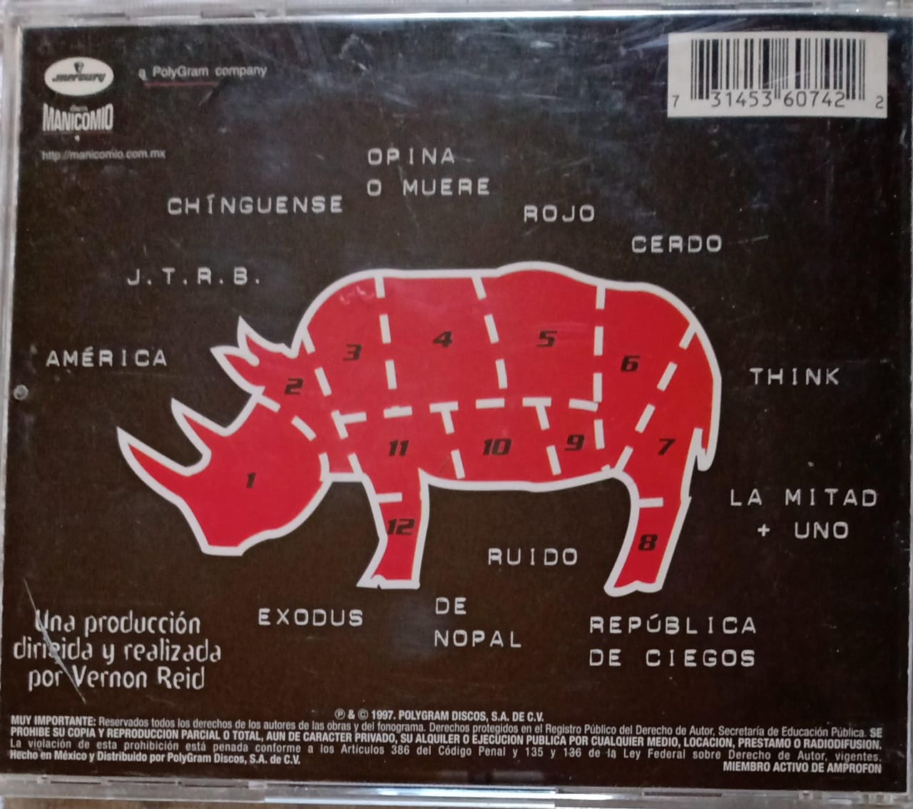 Resorte – República De Ciegos. Cd. 1ra ed.