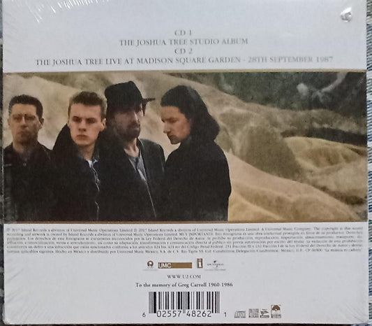 U2 – The Joshua Tree. Cd doble nuevo.