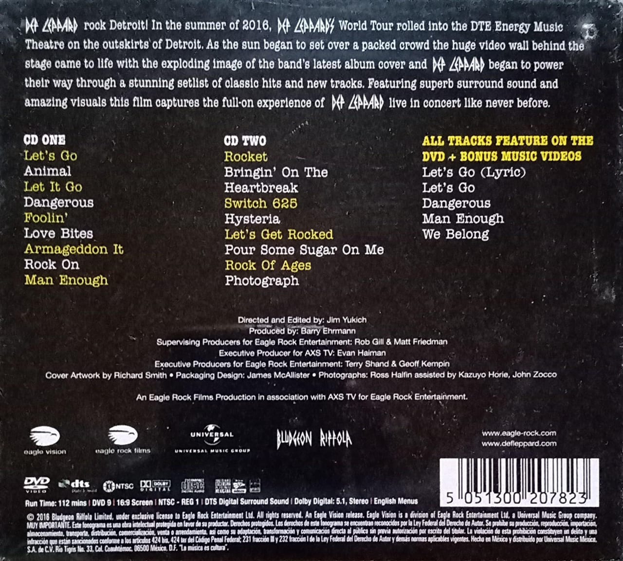 Def Leppard And There Will Be A Next Time Live 2 Cd + Dvd. Nuevo.