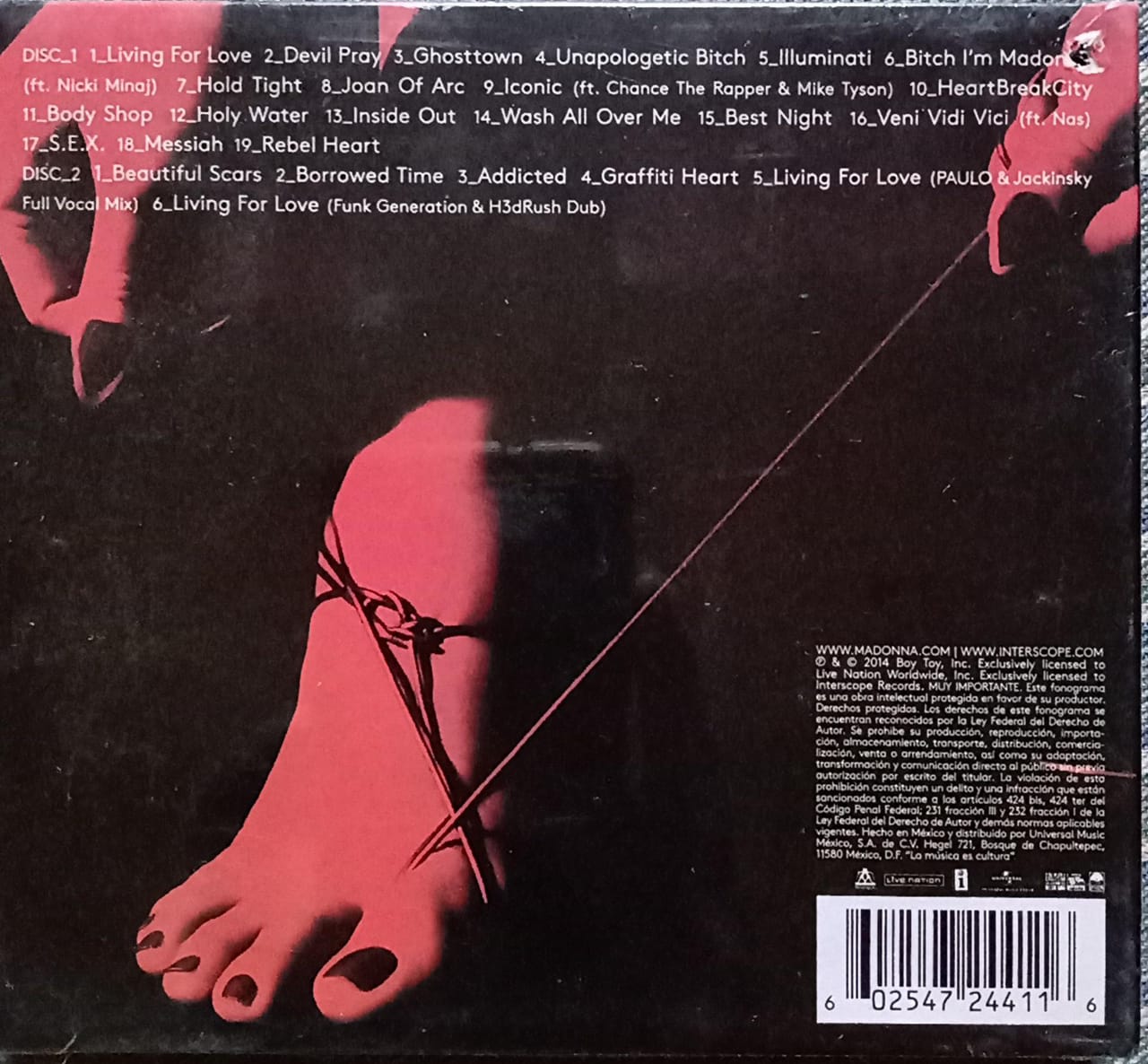 Madonna – Rebel Heart. Deluxe edition. 2 cd nuevo.