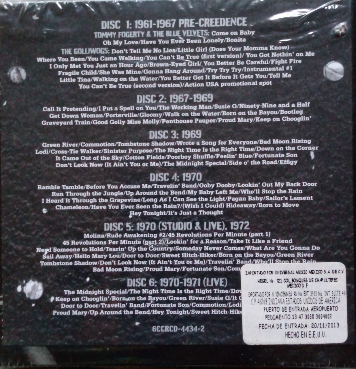 Creedence Clearwater Revival 6-cd Box Set. Nuevo.