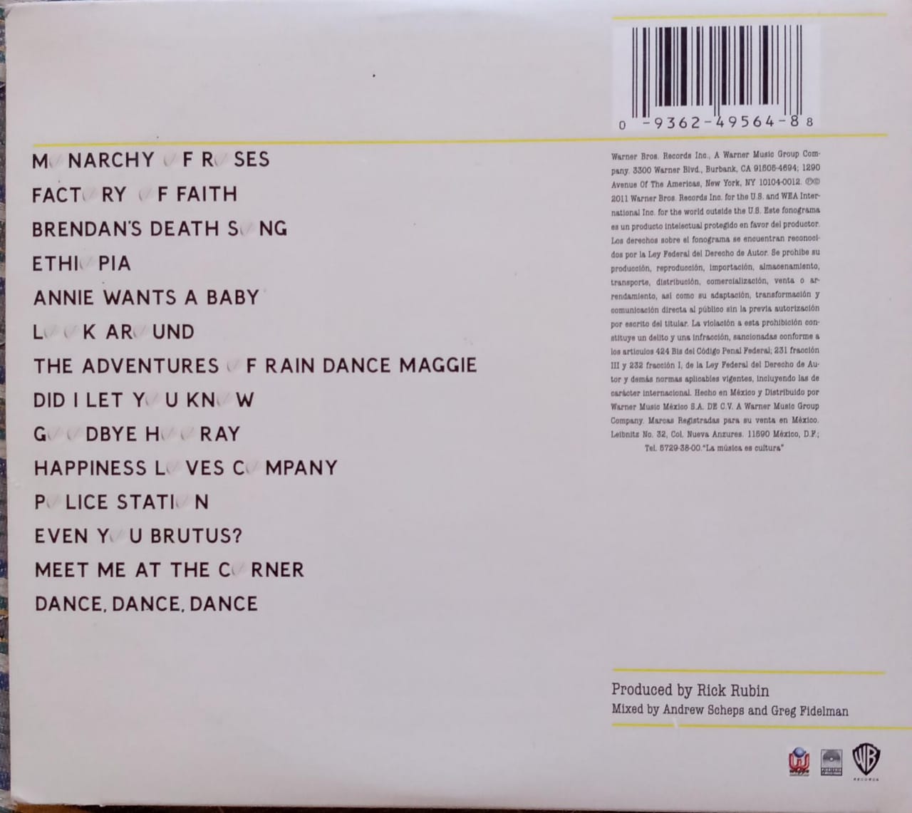 Red Hot Chili Peppers – I'm with You. Cd.