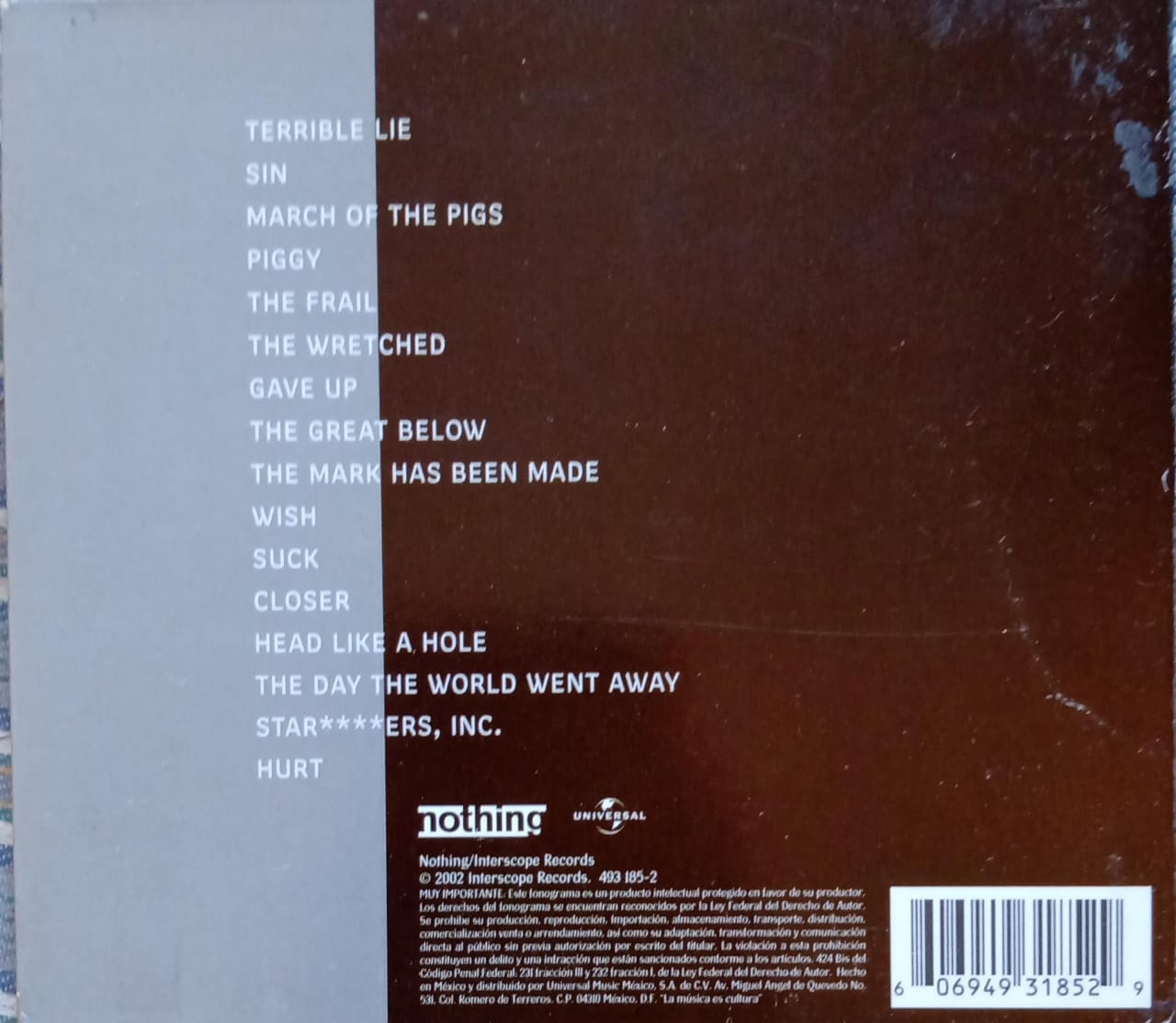 Nine Inch Nails – And All That Could Have Been. Cd.