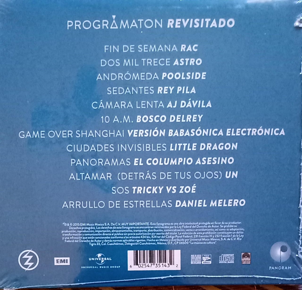 Zoé – Programaton Revisitado. Cd nuevo.