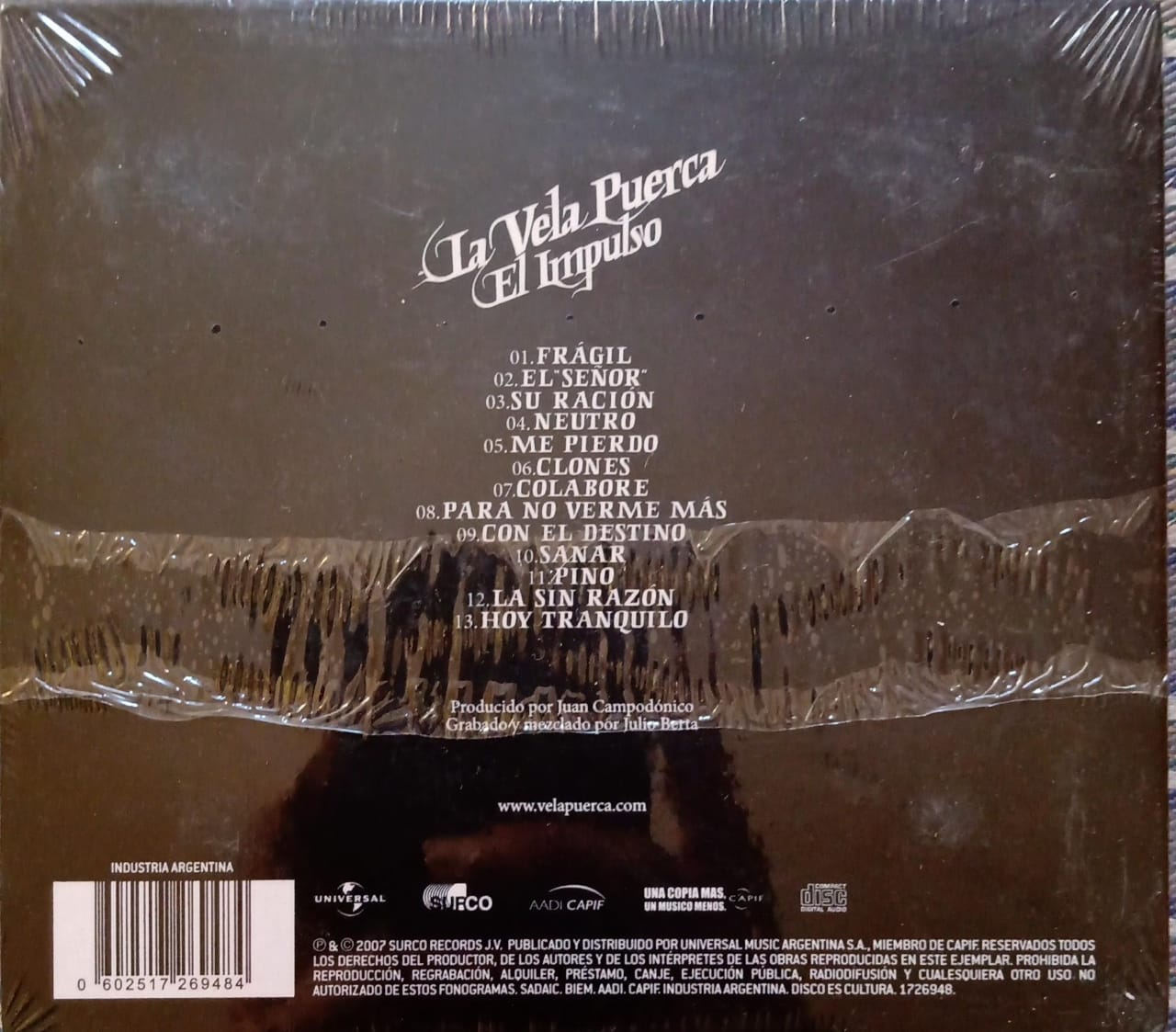 La Vela Puerca – El Impulso. CD nuevo.