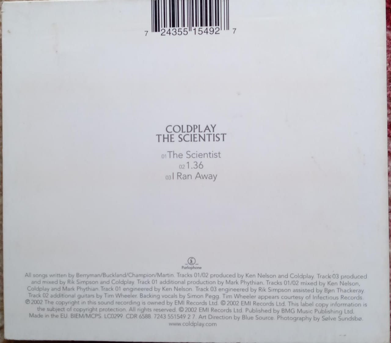 Coldplay. The Scientist. CD.