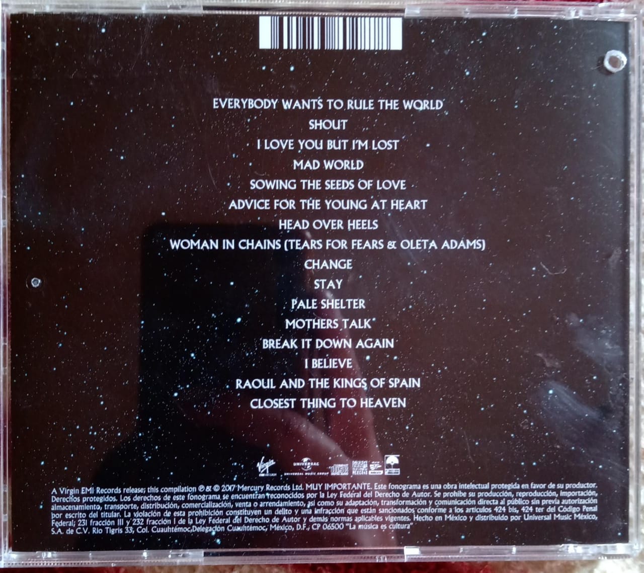 Tears for Fears – Rule the World: The Greatest Hits (CD en excelente estado).