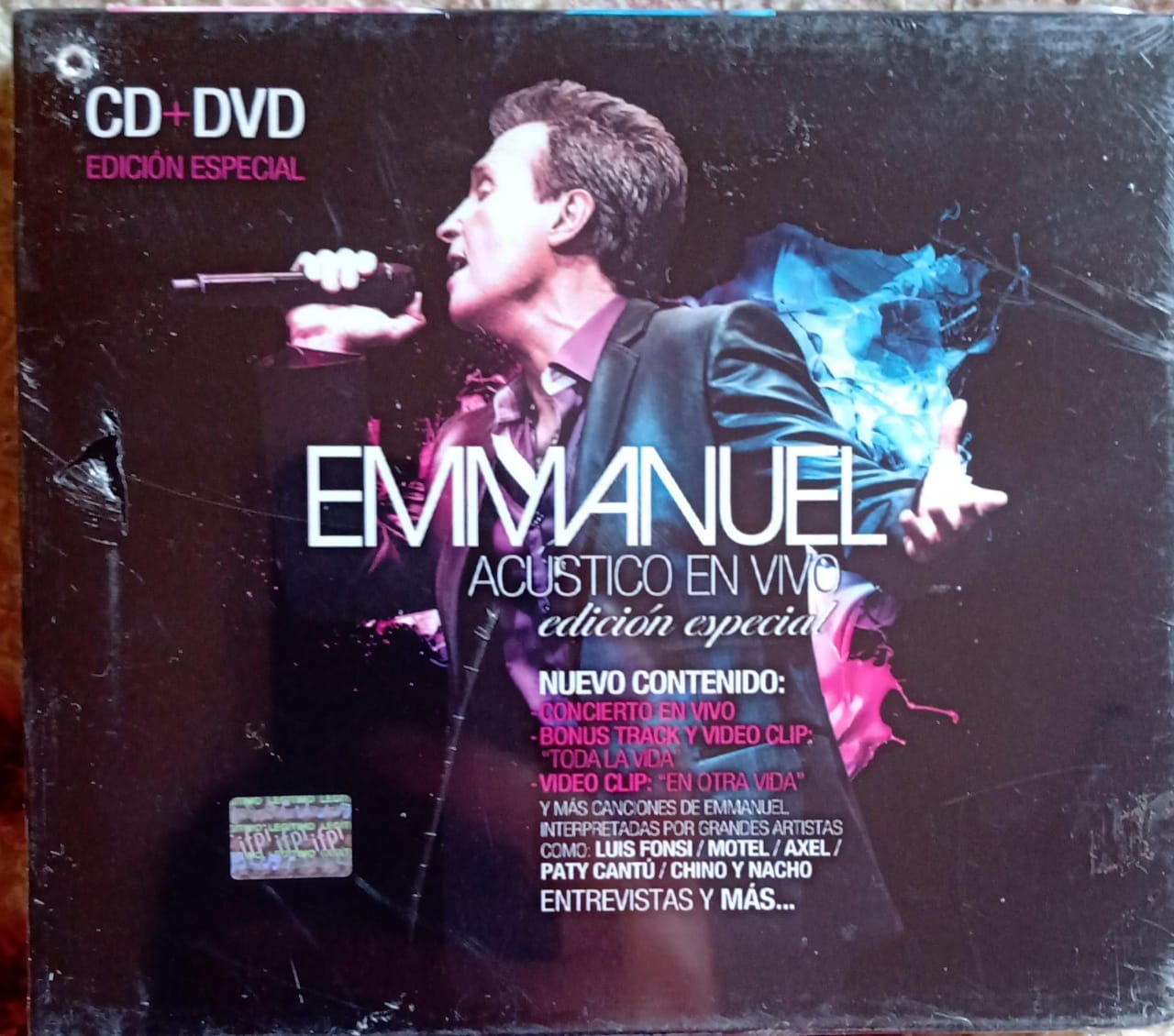 Emmanuel – Acústico En Vivo. CD y DVD nuevo.
