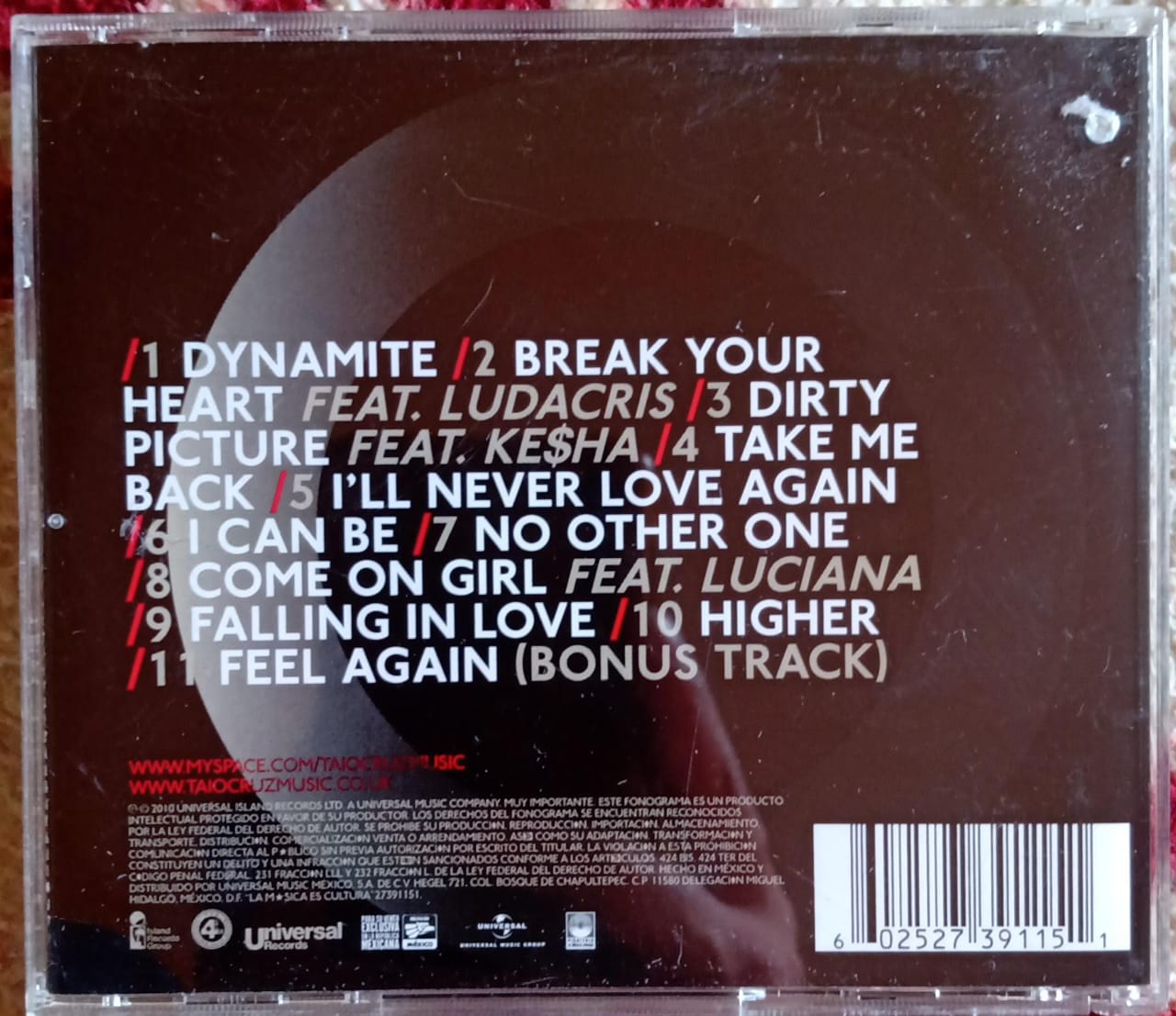 Taio Cruz – Rokstarr (CD en excelente estado).