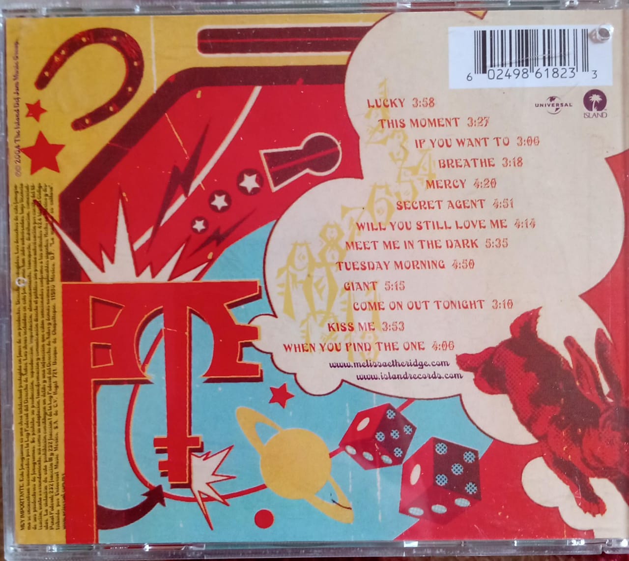 Melissa Etheridge – Lucky. Cd.
