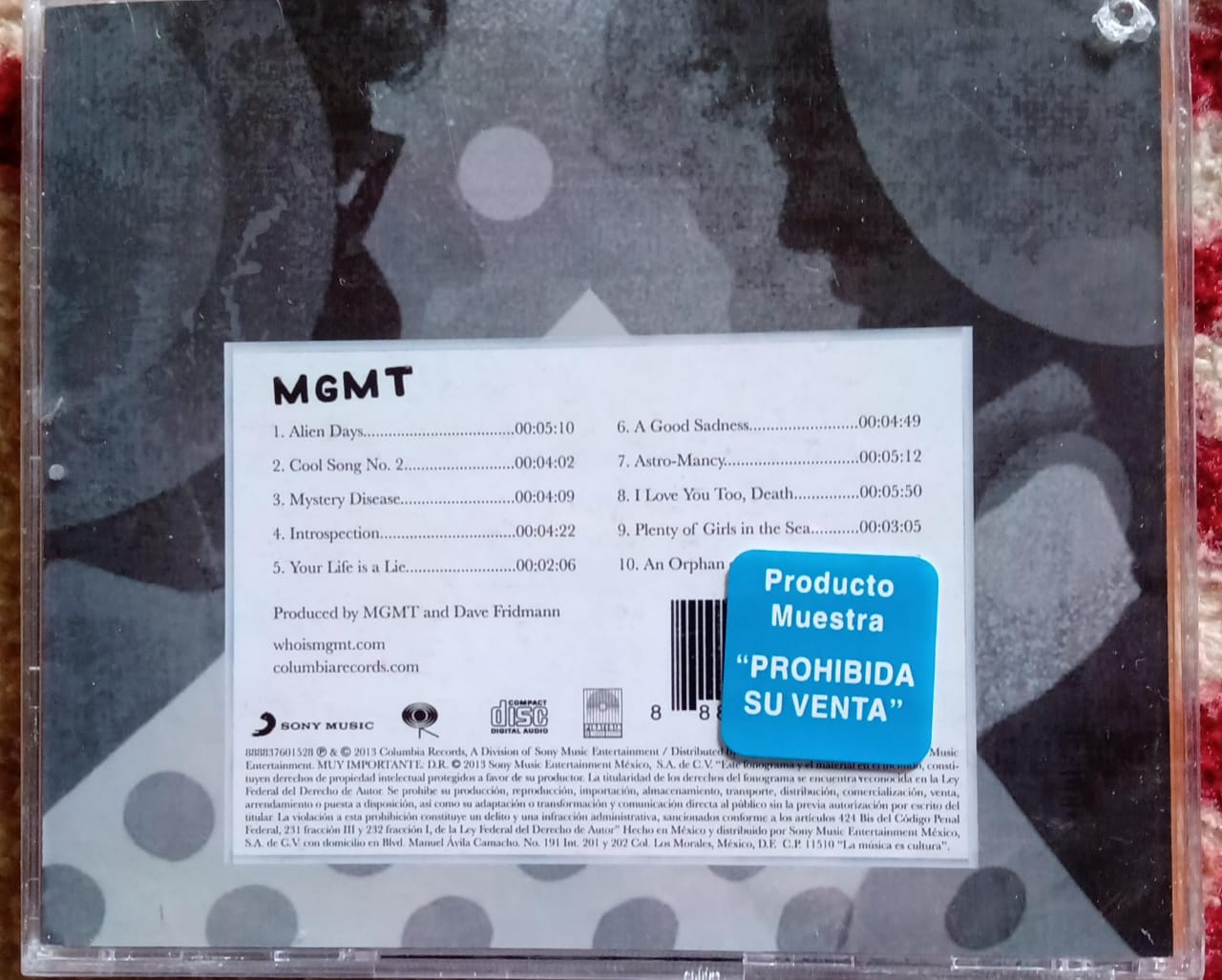 MGMT – MGMT (2013, CD nuevo).