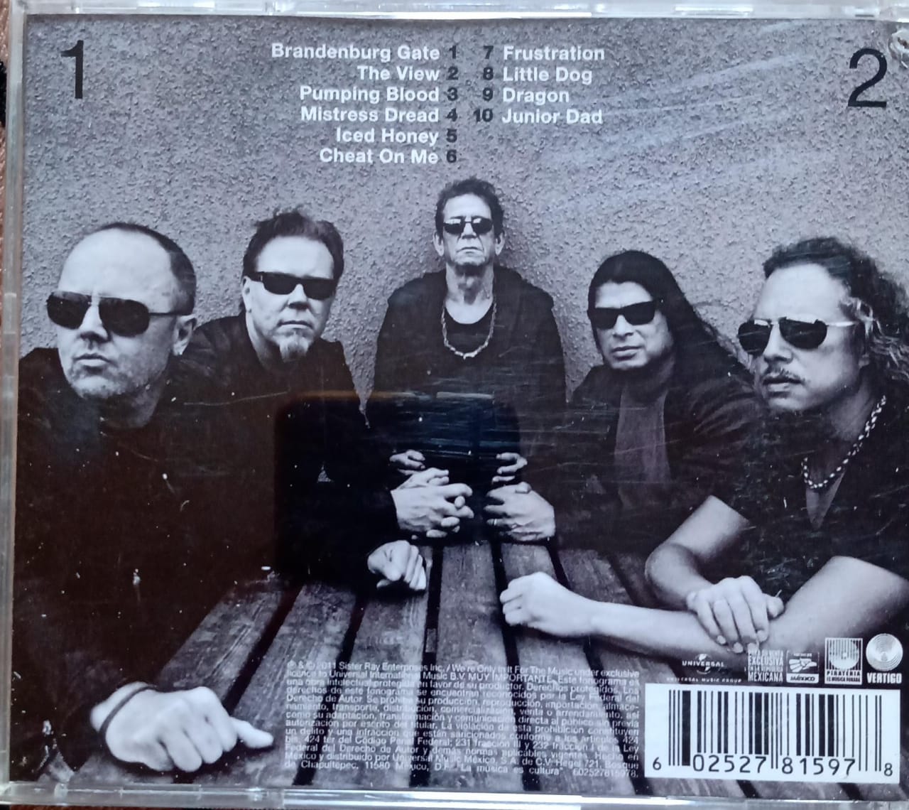 Lou Reed &amp; Metallica – Lulu (CD doble en excelente estado).