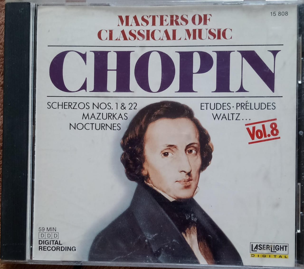 MASTERS OF CLASSICAL MUSIC, VOL. 8 FREDERIC CHOPIN. Cd.