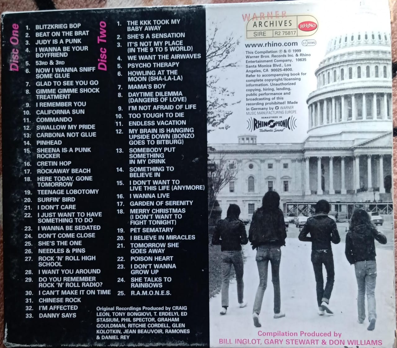 Ramones – Anthology (CD doble + libro, buen estado).