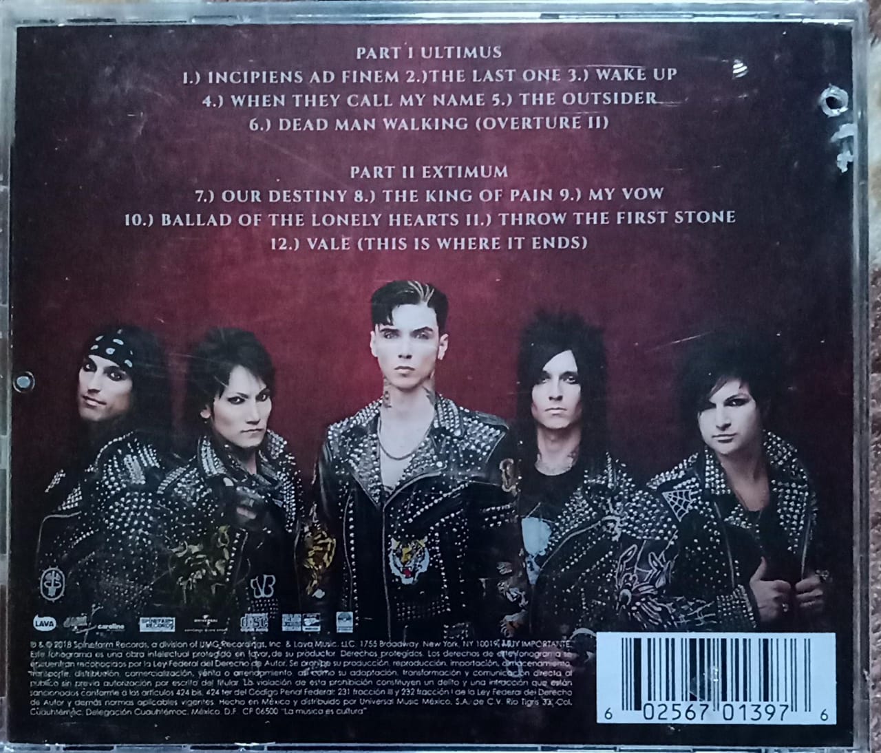 Black Veil Brides – Vale (CD nuevo).