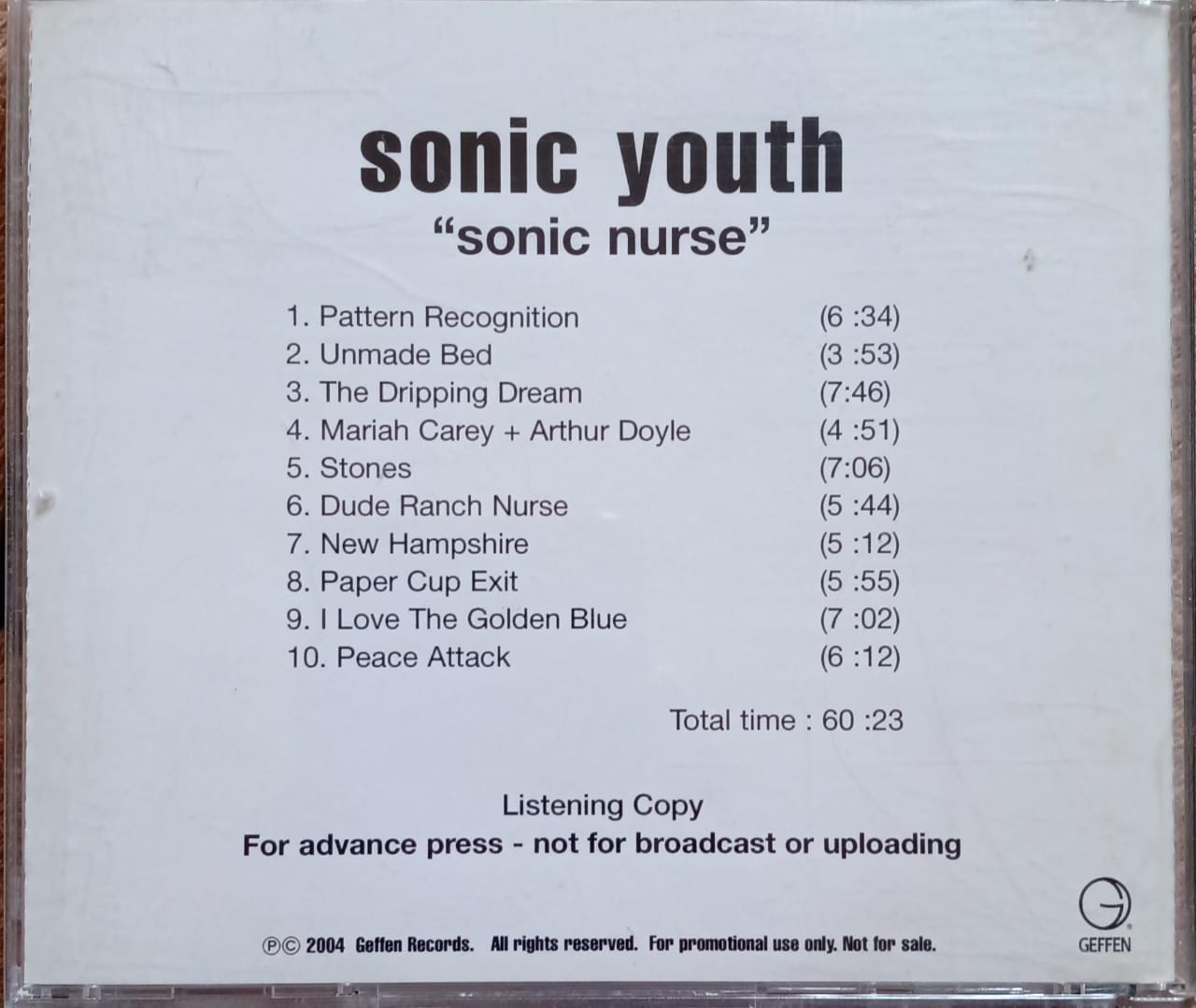 Sonic Youth – Sonic Nurse. Cd.