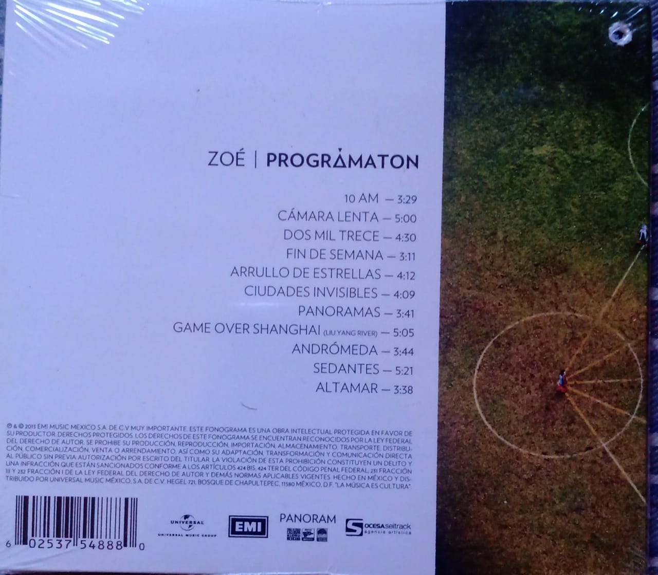 Zoé – Prográmaton. Cd nuevo.