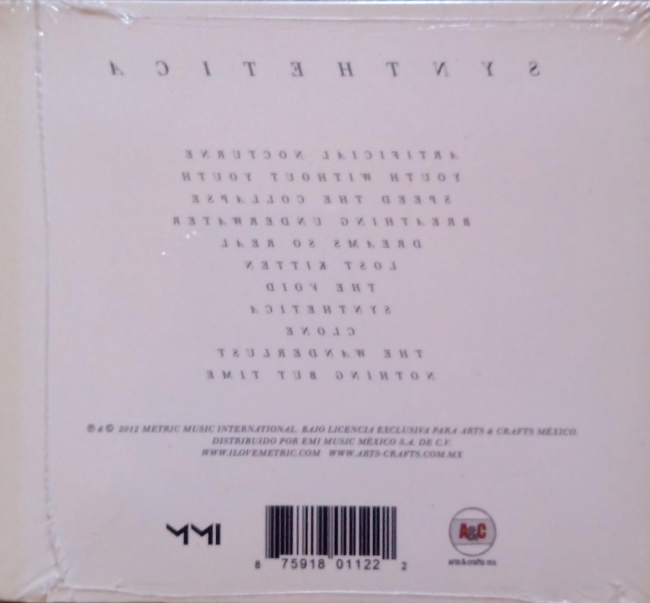 Metric – Synthetica (CD nuevo).