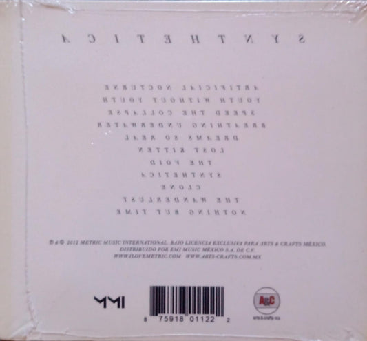 Metric – Synthetica (CD nuevo).