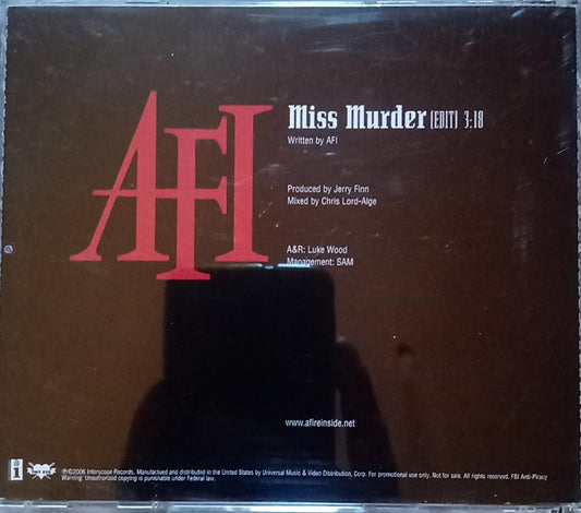 AFI – Miss Murder. Cd single.