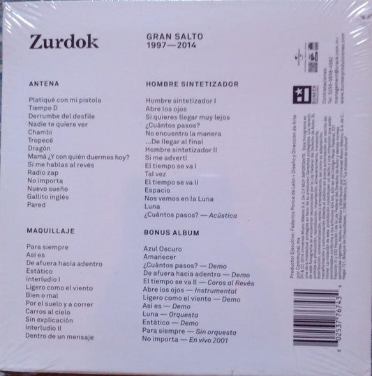Zurdok – Gran Salto 1997-2014. Cd cuádruple nuevo.