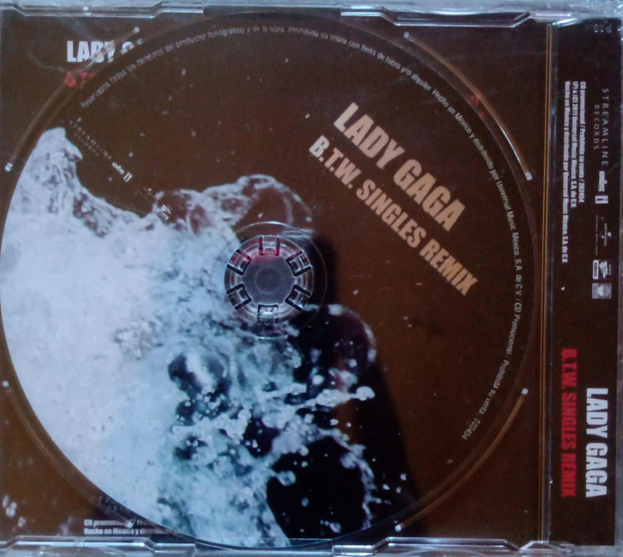 Lady Gaga – B.T.W. Singles Remix. Cd single nuevo. Raro.